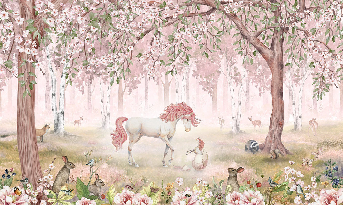 Kb73 Unicorn Forest Pink
